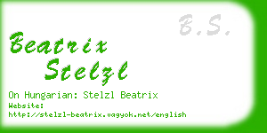 beatrix stelzl business card